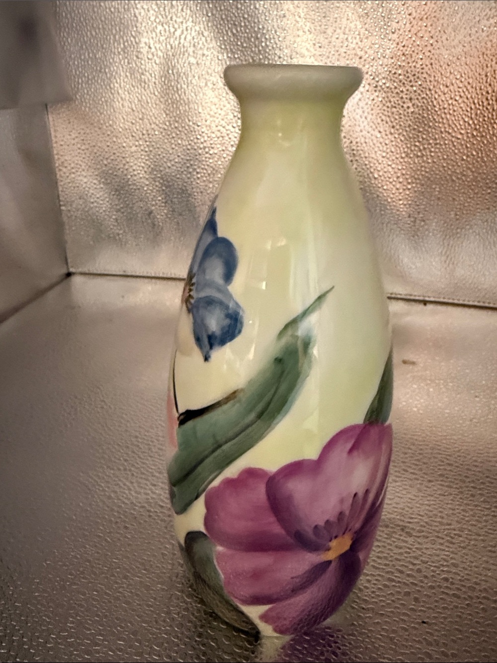 Pfaltzgraft Hand Painted Beautiful Vase with Florals and Greenery